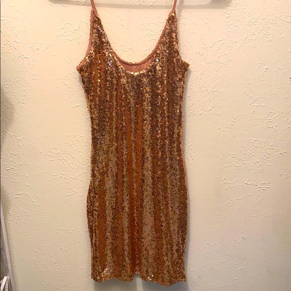 Rose gold sequence dress - Picture 1 of 1